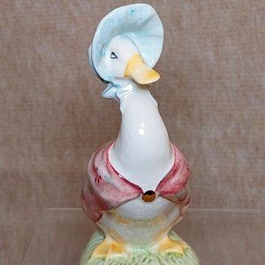 Beatrix Potter "Jemima Puddle Duck" Gold Stamp Home/Office Collectible Figurine